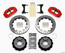 Load image into Gallery viewer, Wilwood Narrow Superlite 6R Front Hat Kit 12.88in Drill Red 93-96 Mazda RX7
