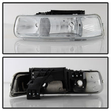 Load image into Gallery viewer, Xtune Chevy TahOE 00-06 Amber Crystal Headlights Chrome HD-JH-CSIL99-C
