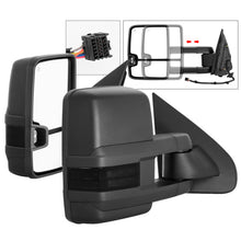 Load image into Gallery viewer, xTune Chevy Silverado 14-16 Heated Smoke LED Signal Telescoping Mirrors MIR-CSIL14S-G2-PWH-SM-SET
