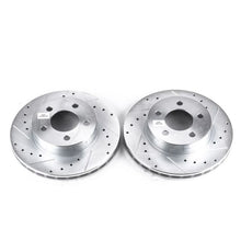 Load image into Gallery viewer, Power Stop 95-01 Ford Explorer Front Evolution Drilled &amp; Slotted Rotors - Pair
