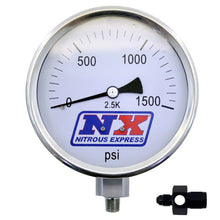 Load image into Gallery viewer, Nitrous Express Nitrous Pressure Gauge 4in-High Accuracy 4AN
