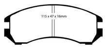 Load image into Gallery viewer, EBC 86-87 Nissan Pulsar NX 1.6 SE Redstuff Front Brake Pads
