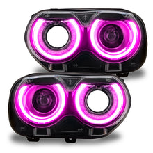 Load image into Gallery viewer, Oracle 15-21 Dodge Challenger RGB+W Headlight DRL Upgrade Kit - ColorSHIFT+W

