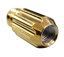 Load image into Gallery viewer, NRG 500 Series M12 X 1.5 Bullet Shape Steel Lug Nut Set - 21 Pc w/Lock Key - Chrome Gold
