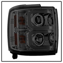 Load image into Gallery viewer, Spyder Chevy Silverado 14-16 2500 HD Projector Headlights Light Bar DRL Smke PRO-YD-CSHD14-LBDRL-SM
