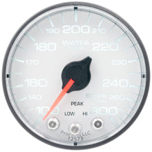 Load image into Gallery viewer, Autometer Spek-Pro Gauge Water Temp 2 1/16in 300f Stepper Motor W/Peak &amp; Warn Wht/Blk
