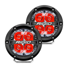 Load image into Gallery viewer, Rigid Industries 360-Series 4in LED Off-Road Spot Beam - Red Backlight (Pair)
