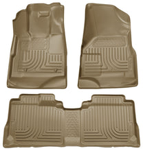 Load image into Gallery viewer, Husky Liners 09-12 Ford Escape/Mazda Tribute (Base/Hybrid) WeatherBeater Combo Tan Floor Liners
