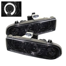 Load image into Gallery viewer, Spyder Chevy S10 98-04 Projector Headlights LED Halo Smke - Low H1 PRO-YD-CS1098-SMC
