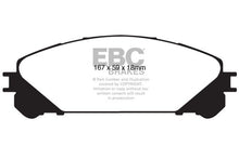 Load image into Gallery viewer, EBC 15+ Lexus NX200t 2.0 Turbo Ultimax2 Front Brake Pads
