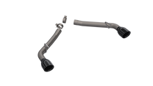 Load image into Gallery viewer, QTP 10-13 Chevrolet Camaro SS 6.2L 304SS Eliminator Muffler Delete Axle Back Exhaust w/4.5in Blk Tip
