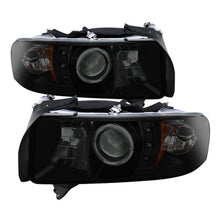 Load image into Gallery viewer, Spyder Dodge Ram 1500 94-01 Sport Projector Headlights LED Halo LED Blk Smke PRO-YD-DR94-HL-AM-BSM
