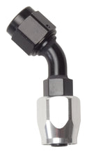 Load image into Gallery viewer, Russell Performance -10 AN Black/Silver 45 Degree Full Flow Hose End
