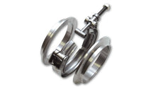 Load image into Gallery viewer, Vibrant AL V-B Flange Assembly for 2in OD Tubing incl 2 AL V-b flanges 1 SS V-B Clamp 1 Viton O-Ring
