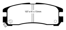 Load image into Gallery viewer, EBC 95-99 Chrysler Sebring Coupe 2.0 Redstuff Rear Brake Pads
