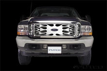 Load image into Gallery viewer, Putco 99-04 Ford SuperDuty w/ Logo CutOut (incl Side Vents) Flaming Inferno Stainless Steel Grille
