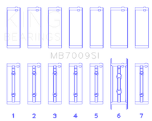 Load image into Gallery viewer, King 89-15 Dodge Cummins Diesel 5.9L 6.7L Inline 6 (Size 0.25mm) Main Bearing Set
