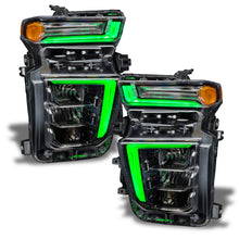 Load image into Gallery viewer, Oracle 20-21 Chevy Silverado HD 2500/3500 RGB+W Headlight DRL Upgrade Kit - ColorSHIFT 2
