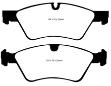 Load image into Gallery viewer, EBC 06 Mercedes-Benz E500 5.0 4-Matic Yellowstuff Front Brake Pads
