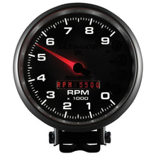 Load image into Gallery viewer, AutoMeter Gauge Tach 5in. 9K RPM Pedestal Datalogging Ultimate Dl Playback Silver

