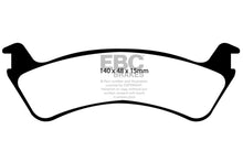 Load image into Gallery viewer, EBC 00-02 Ford Explorer Sport 4.0 2WD (Phenolic PisTons) Extra Duty Rear Brake Pads
