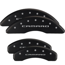 Load image into Gallery viewer, MGP 4 Caliper Covers Engraved Front &amp; Rear RT Black finish silver ch
