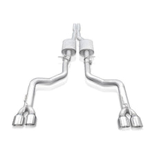 Load image into Gallery viewer, Stainless Works 15-19 Dodge Challenger 6.2L/6.4L Hemi 3in Redline Catback X-Pipe w/4in Quad Tips
