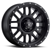 Load image into Gallery viewer, ICON Alpha 20x9 6x135 16mm Offset 5.625in BS Satin Black Wheel

