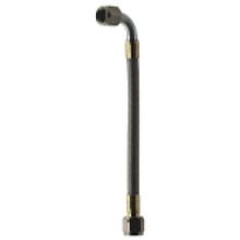 Load image into Gallery viewer, Fragola -8AN Hose Assembly Straight x 90 Degree Alum Nut 84in
