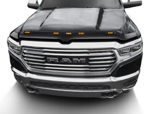 Load image into Gallery viewer, AVS 19-22 Ram 1500 Aeroskin Hood Shield Color Match w/ Lights - Diamond Black
