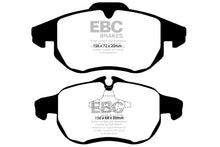 Load image into Gallery viewer, EBC 03 Saab 9-3 2.0 Turbo (Arc) Ultimax2 Front Brake Pads
