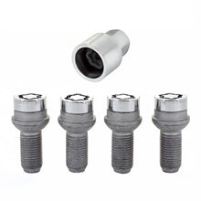 Load image into Gallery viewer, McGard Wheel Lock Bolt Set - 4pk. (Radius Seat) M14X1.5 / 17mm Hex / 26.7mm Shank Length - Chrome
