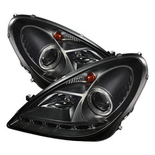 Load image into Gallery viewer, Spyder Mercedes Benz SLK 05-10 Projector Headlights Halogen Model- DRL Blk PRO-YD-MBSLK05-DRL-BK
