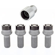 Load image into Gallery viewer, McGard Wheel Lock Bolt Set - 4pk. (Radius Seat) M14X1.5 / 17mm Hex / 27.0mm Shank Length - Black

