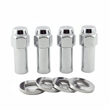 Load image into Gallery viewer, McGard Hex Lug Nut (X-Long Shank) M12X1.5 CTR Washer / 13/16 Hex / 2.27in. Length (4-Pack) - Chrome
