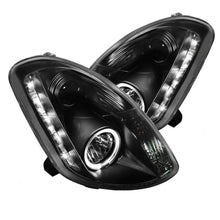 Load image into Gallery viewer, Spyder Infiniti G35 03-04 4DR Projector Halogen - LED Halo DRL Blk High H4 PRO-YD-IG35034D-DRL-BK
