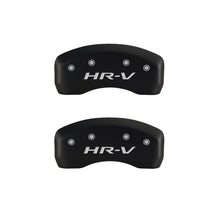 Load image into Gallery viewer, MGP 4 Caliper Covers Engraved Front Honda Engraved Rear HR-V Red finish silver ch
