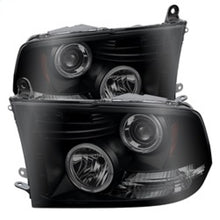 Load image into Gallery viewer, Spyder Dodge Ram 1500 09-14 Projector Headlights Halogen- LED Halo LED - Blk Smke PRO-YD-DR09-HL-BSM
