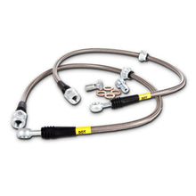 Load image into Gallery viewer, StopTech 02-06 Mini &amp; Mini S Stainless Steel Front Brake Line Kit
