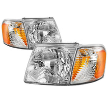 Load image into Gallery viewer, xTune 01-03 Ford Explorer Sport 4pc OEM Style Headlights w/Corners - Chrome (HD-JH-FEXP01-ST-C)
