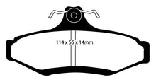 Load image into Gallery viewer, EBC 99+ Daewoo Leganza 2.2 Redstuff Rear Brake Pads

