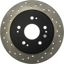 Load image into Gallery viewer, StopTech 05-17 Honda Accord / 16-17 HR-V / 09-14 Acura TSX Cryo Sport Drilled Rear Right Rotor
