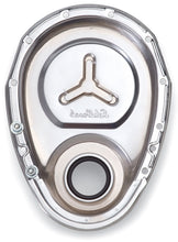 Load image into Gallery viewer, Edelbrock Timing Cover SB-Chevy Chrome w/ Welded Reinforcement Plate
