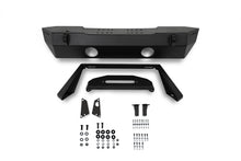 Load image into Gallery viewer, DV8 Offroad 07-23 Jeep Wrangler/Gladiator JT/JK/JL FS-25 Stubby Front Bumper w/Plated Bull Bar
