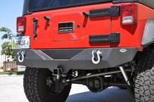 Load image into Gallery viewer, DV8 Offroad 07-18 Jeep Wrangler JK Steel Mid Length Rear Bumper
