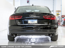 Load image into Gallery viewer, AWE Tuning Audi C7.5 A6 3.0T Touring Edition Exhaust - Quad Outlet Chrome Silver Tips
