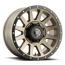 Load image into Gallery viewer, ICON Compression 18x9 8x6.5 12mm Offset 5.5in BS Bronze Wheel

