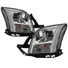 Load image into Gallery viewer, xTune 06-09 Ford Fusion Light Bar DRL Projector Headlights - Chrome (PRO-JH-FFU06-LB-C)
