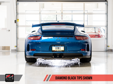 Load image into Gallery viewer, AWE Tuning Porsche 991 GT3 / RS Center Muffler Delete - Diamond Black Tips
