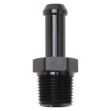 Load image into Gallery viewer, Edelbrock Hose End Straight 3/8In NPT to 3/8In Barb Black Anodize
